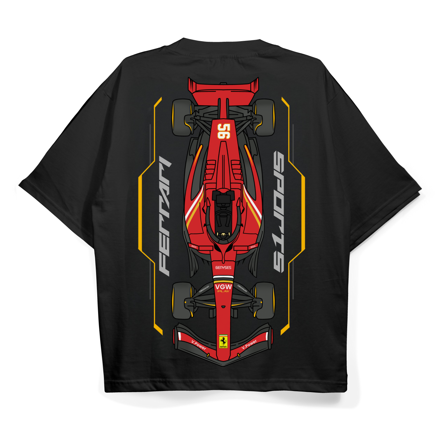 FERRARI F1 TEE - Oversized Fit